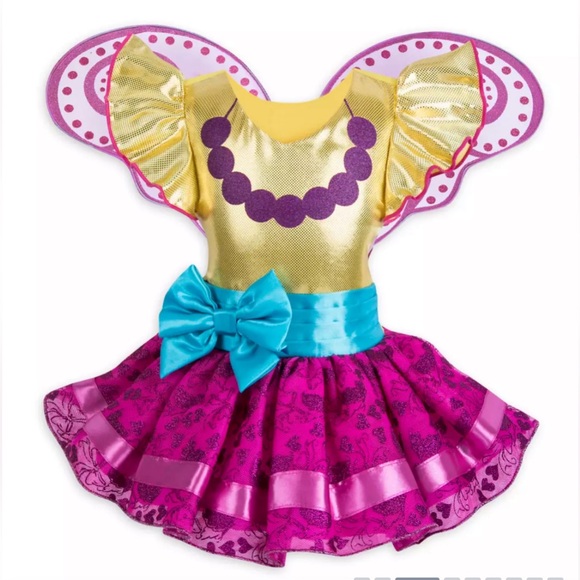Deluxe Fancy Nancy Costume with Wings and Crown - Picture 3 of 9